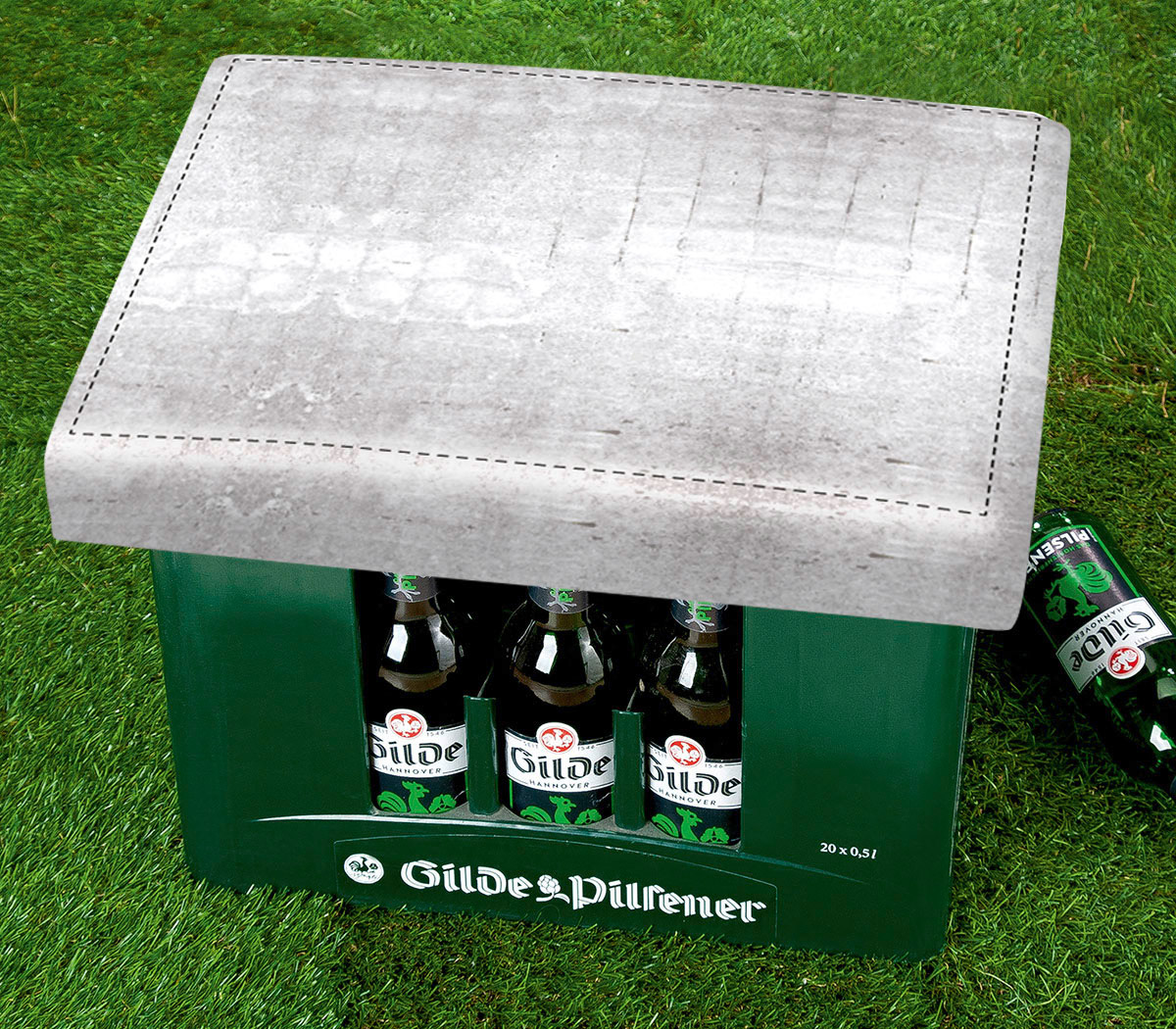 Bierkisten-Sitzpolster uni