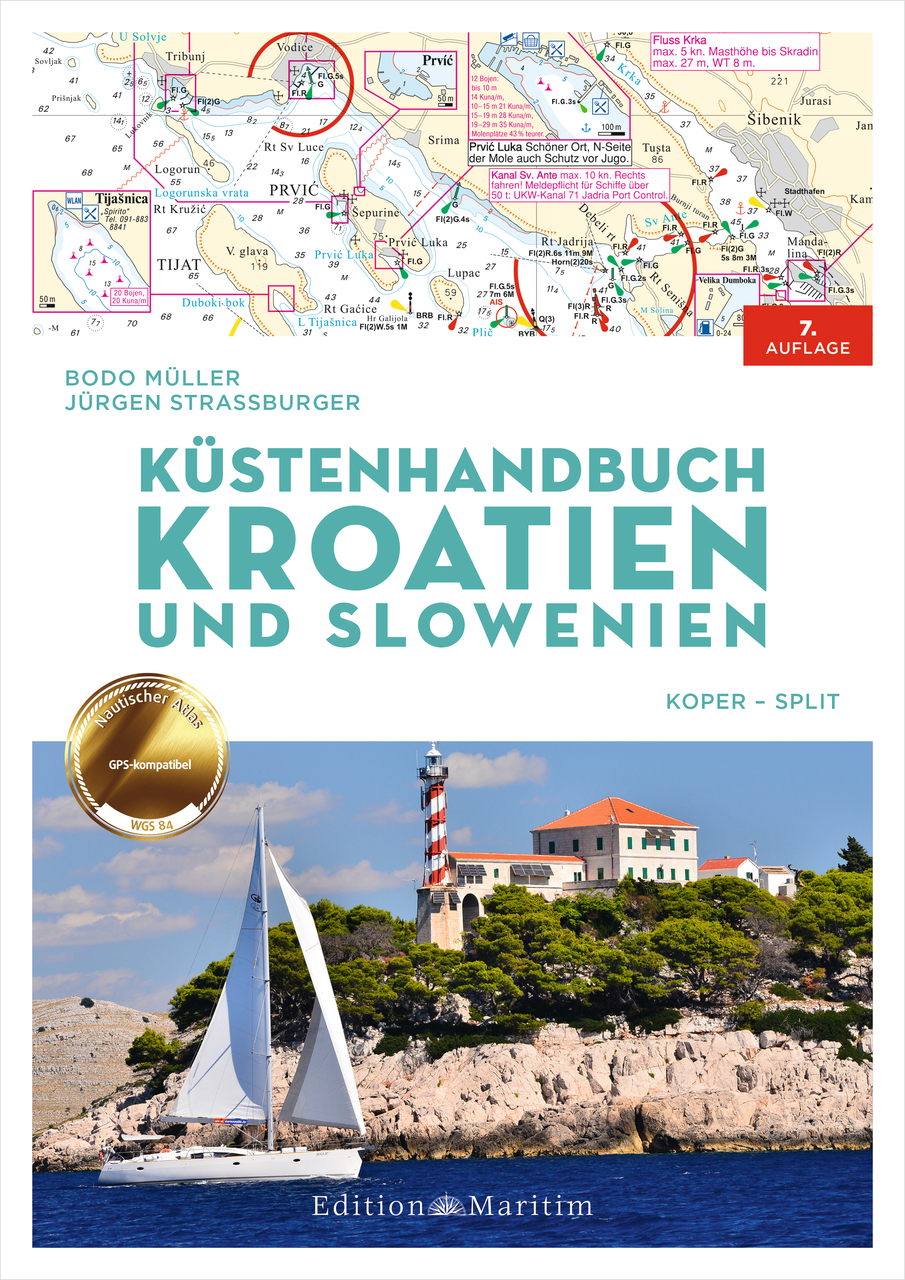 Küstenhandbuch Kroatien und Slowenien Koper - Split - Neuauflage 2023