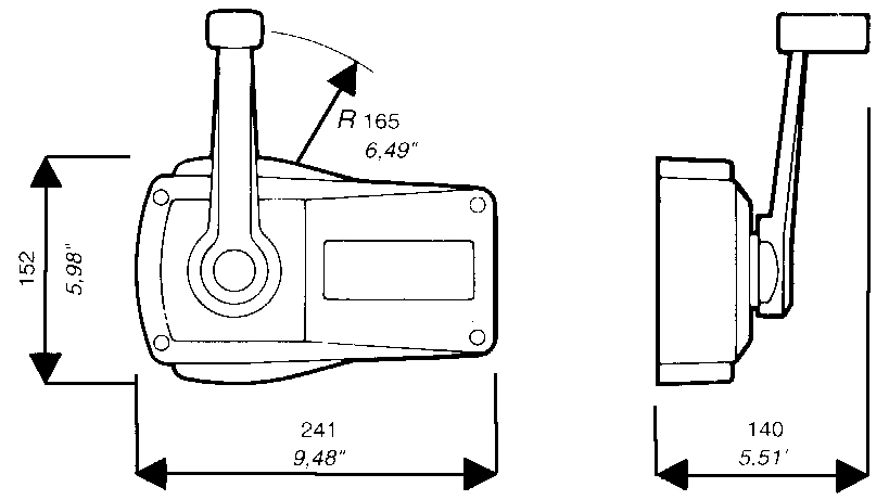 Ultraflex Einhebelschaltbox B89 und B90