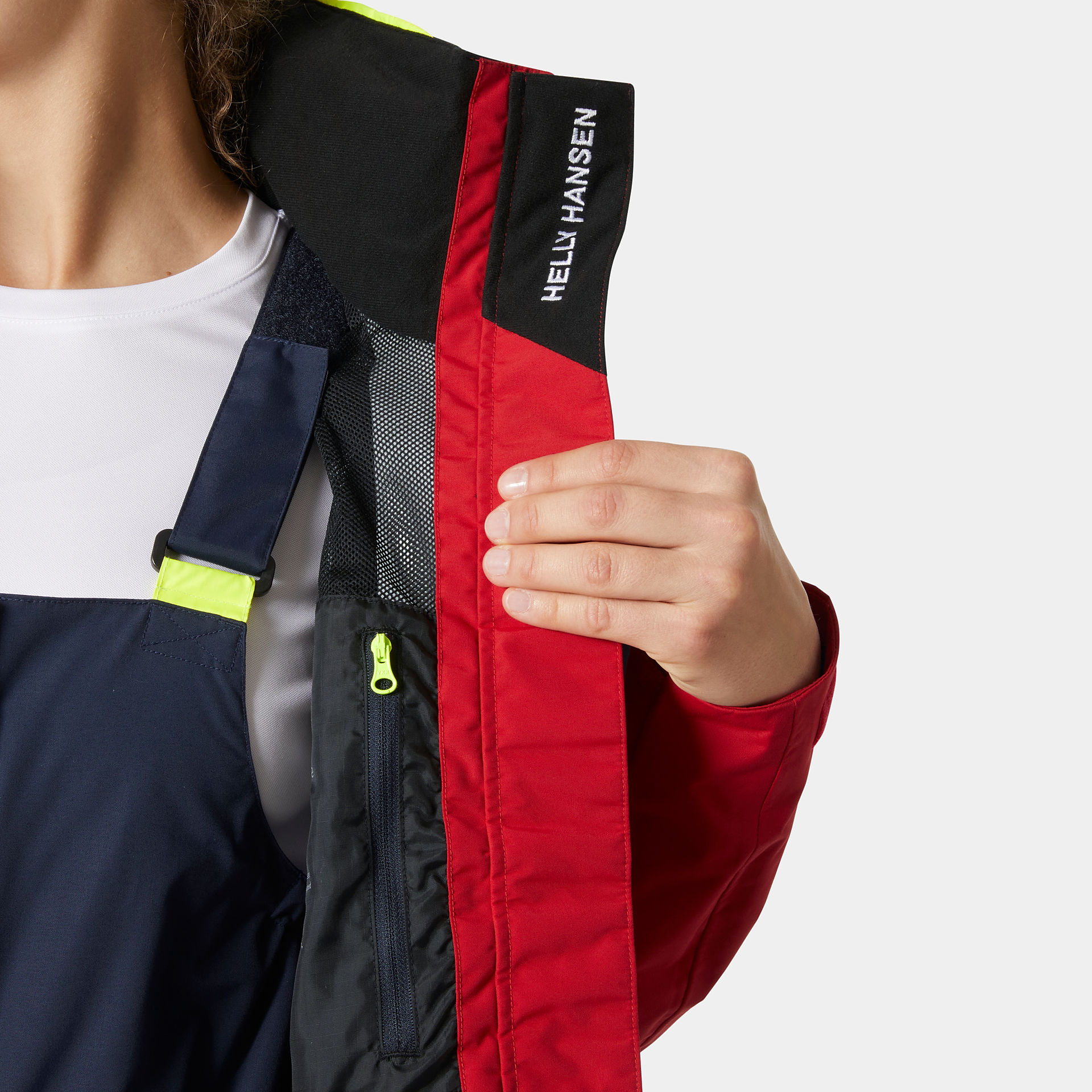 Helly Hansen Pier 4.0 Jacke Damen rot/navy