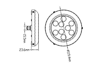 Unterwasserscheinwerfer LED weiß/blau 12V - 24V