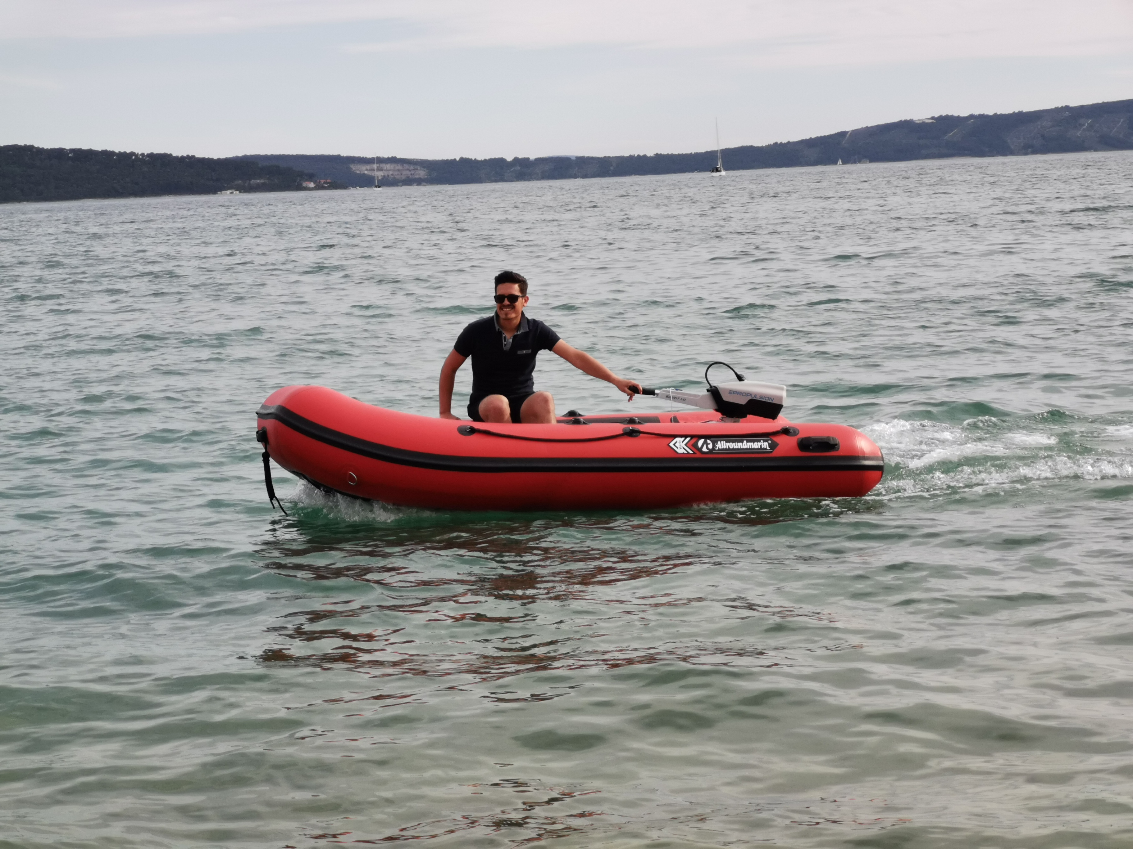 Schlauchboot Vario grau/rot