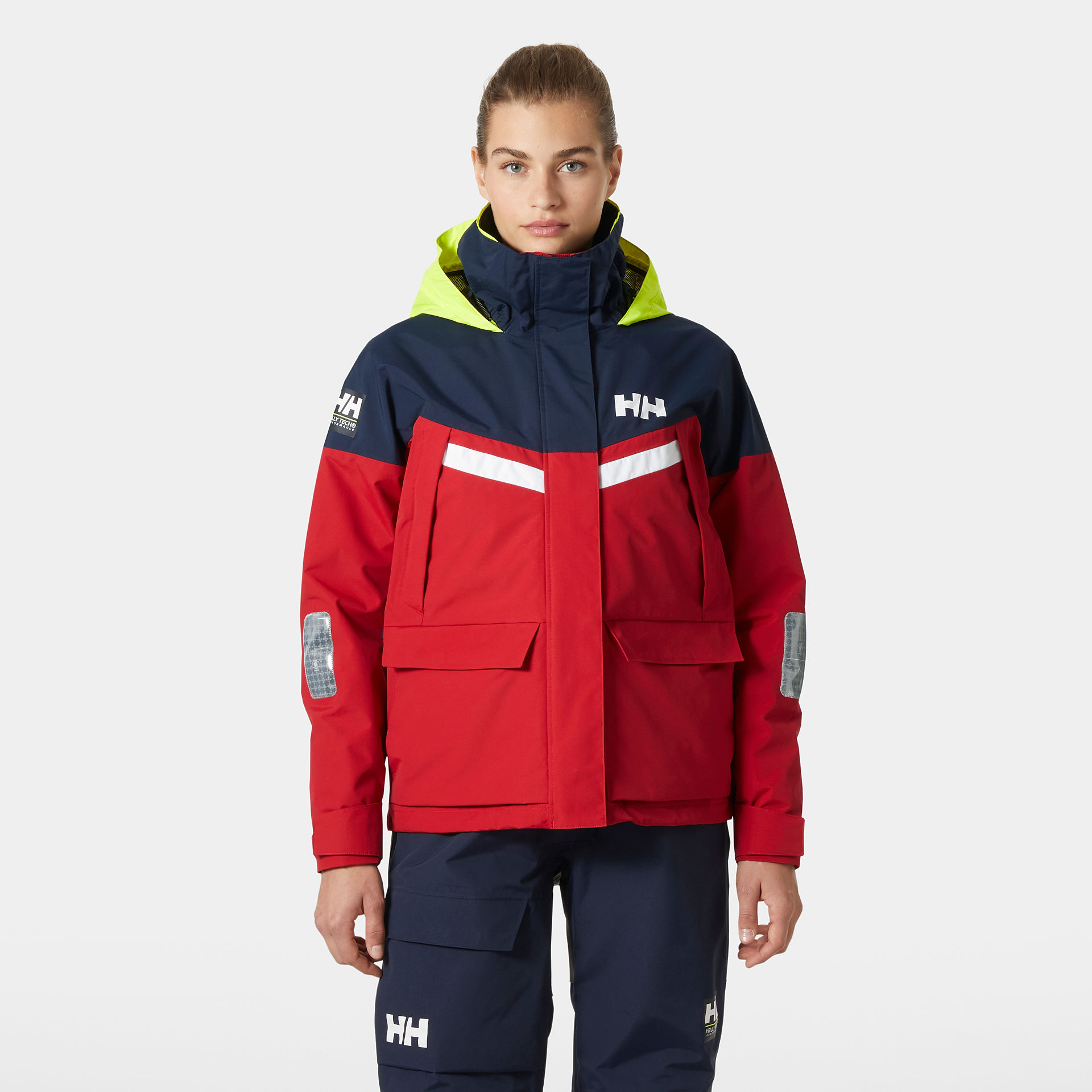 Helly Hansen Pier 4.0 Jacke Damen rot/navy