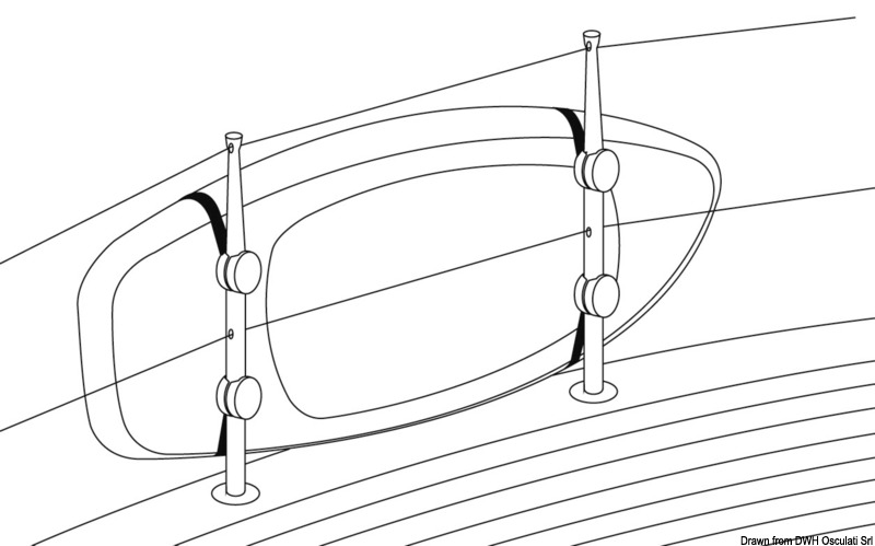 Osculati SUP oder Gangway Relingshalter