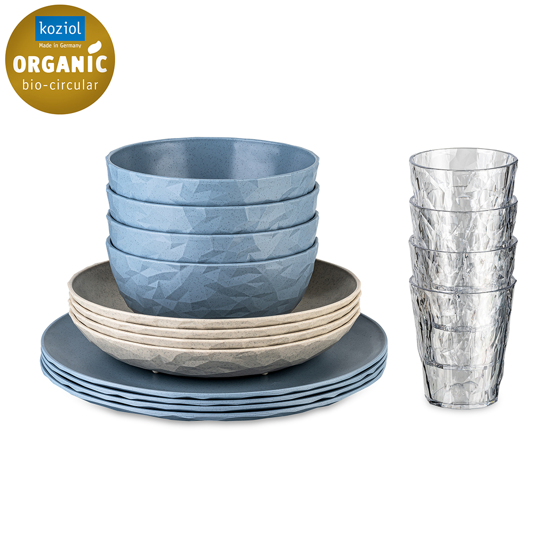 Koziol Geschirrset "Göteborg" 16tlg. 