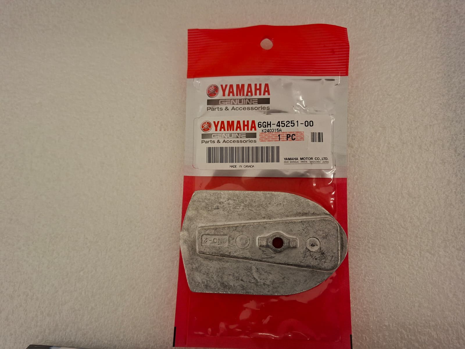 Yamaha Anode Bracket 45251